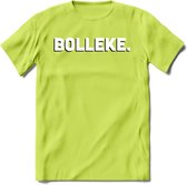 Bolleke - Valentijn T-Shirt | Grappig Valentijnsdag Cadeautje voor Hem en Haar | Dames - Heren - Unisex | Kleding Cadeau | - Groen - XL