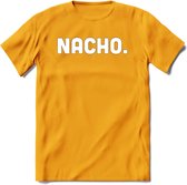Nacho - Snack T-Shirt | Grappig Verjaardag Kleding Cadeau | Eten En Snoep Shirt | Dames - Heren - Unisex Tshirt | - Geel - 3XL