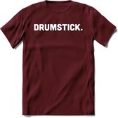 Drumstick - Snack T-Shirt | Grappig Verjaardag Kleding Cadeau | Eten En Snoep Shirt | Dames - Heren - Unisex Tshirt | - Burgundy - S