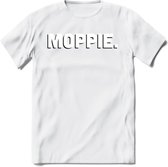 Moppie - Valentijn T-Shirt | Grappig Valentijnsdag Cadeautje voor Hem en Haar | Dames - Heren - Unisex | Kleding Cadeau | - Wit - L