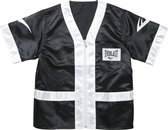 100% Polyester Satin Corner Jacket (Black/White) L