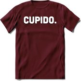 Cupido - Valentijn T-Shirt | Grappig Valentijnsdag Cadeautje voor Hem en Haar | Dames - Heren - Unisex | Kleding Cadeau | - Burgundy - XL