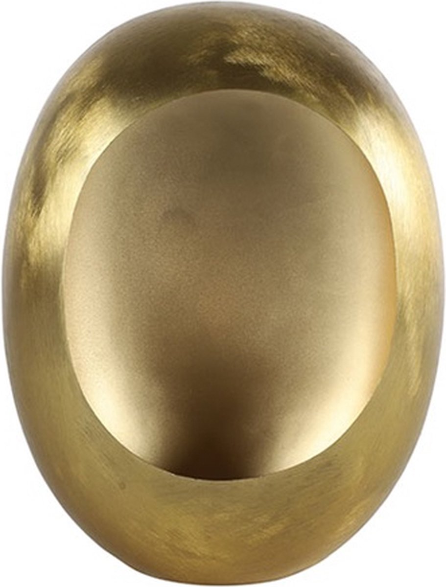 Waxinelichthouder Pim L - theelichthouder goud Staand L11,5B21H29CM
