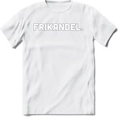 Frikandel - Snack T-Shirt | Grappig Verjaardag Kleding Cadeau | Eten En Snoep Shirt | Dames - Heren - Unisex Tshirt | - Wit - S