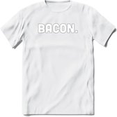 Bacon - Snack T-Shirt | Grappig Verjaardag Kleding Cadeau | Eten En Snoep Shirt | Dames - Heren - Unisex Tshirt | - Wit - 3XL