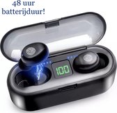 Bluetooth oordopjes - 48 uur batterijduur - diepe bass - alternatief airpods - geschikt voor alle apparaten - spatwaterdicht - draadloze oordopjes - sport oortjes - wireless earbuds - draadlo