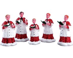 Lemax - The Choir - Set Of 5 - Kersthuisjes & Kerstdorpen