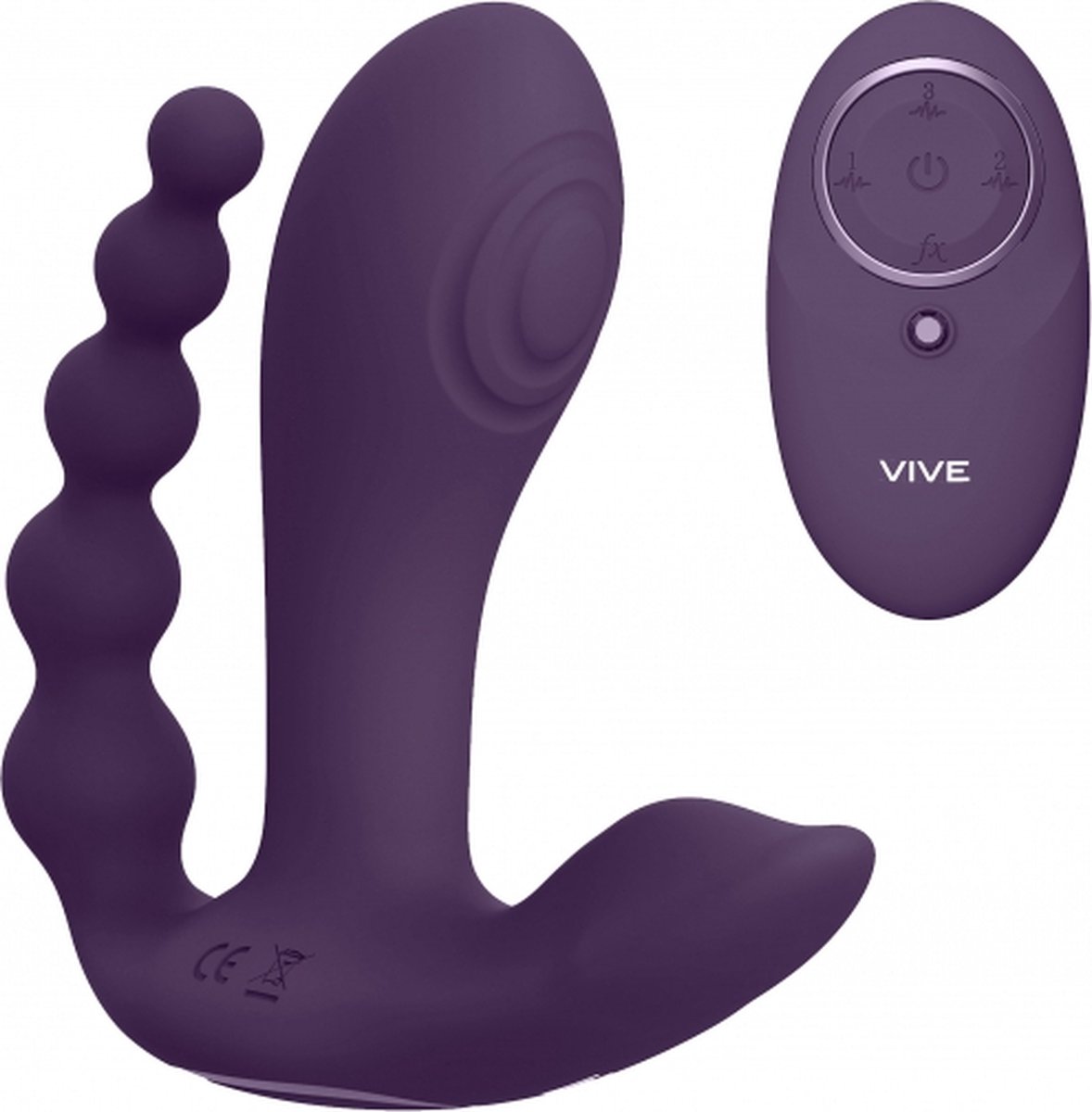 Goedkoopste Vive Kata – Dubbele Penetratie Vibrator – Paars