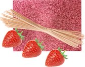 Nielspopcorn - Accessoire voor suikerspinmachine - Suikerspin suiker roze - 5 kilo met 300 stokjes