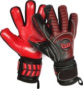 Benelux wears / Keepershandschoenen Volwassenen - zwart & Rood M 10 ( German Latex ) Negative cut
