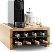 Industrial Living Koffie Cuphouder - Capsulehouder Nespresso Cups - Met Lade - 48 Capsules - Hout