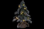 LuxuryLiving - Kerstboom - DKD Home Decor - PVC - LED - Besneeuwd - 24 x 24 x 40 cm