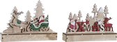 Kerstversiering DKD Home Decor Hout MDF (2 pcs) (22.5 x 5 x 17 cm)