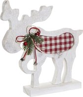 Decoratieve figuren DKD Home Decor Polyester Hout Rendier (23 x 5 x 25 cm)