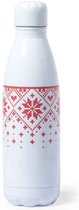 LuxuryLiving - Bidon - Roestvrij staal - 790 ml - Kerstmis