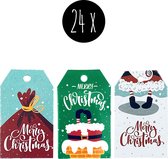 24x Cadeaulabels Kerst / Labels Kerstcadeau / Kerstlabels | Merry Christmas