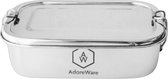 AdoreWare lunchbox - maaltijdbox - broodtrommel 1 delig - RVS