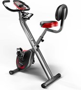 Sportstech Fitness Home Trainer + LCD console & weerstandsbanden | Duits kwaliteitsmerk | Hometrainer fiets inklapbaar voor thuis | Vouwfiets met comfort zadel & pols handsensoren | X100-C X-Bike