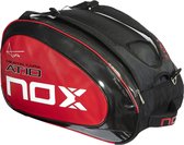 Nox AT10 Team Bag - Padeltas - Rackettas - Zwart rood - Met  thermovak
