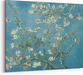 Schilderij op Canvas - 60 x 45 cm - Amandelbloesem - Vincent van Gogh - Kunst - Wanddecoratie - Muurdecoratie - Slaapkamer - Woonkamer