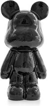 Teddybeer Beeld Staand Zwart 50cm - Decoratie - Modern - Polyester - Voor Binnen en Buiten