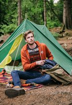 J&JOY - T-shirt Mannen Ontario Forest Stripes Ferns