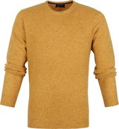 Suitable - Lamswol Trui O-Hals Okergeel - Heren - XL - Regular-fit - Mannen trui van Wol