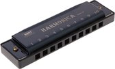 WiseGoods Luxe Mondharmonica - Speelgoed - Kinderen - Kids - Muziek - Intstrumenten - Jongens - Meisjes - Toys - Cadeau - Zwart