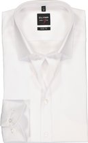 OLYMP Level 5 body fit overhemd - wit - Strijkvriendelijk - Boordmaat: 40