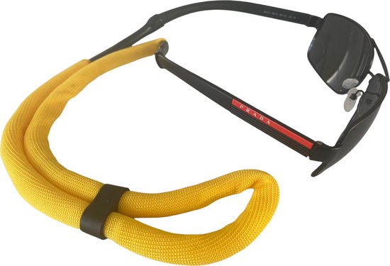 Eyezoo® - Cordon à lunettes flottant - Réglable - Jaune - Sports nautiques