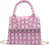 OH ROSEY - Lilly Handtas / Bag - Roze - Ruitjes