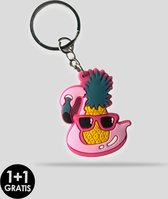 Flamingo Sleutelhanger - Fenom Sleutelhangers - 2 Stuks - Kinderen - Liefde - Origineel Cadeau