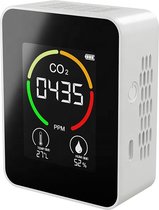 Co2 meter - Koolstofdioxidemeter - Luchtkwaliteitsmeter - Hygrometer - Temperatuur - Draadloos