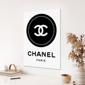 Acoustic-home Akoestisch schilderij Budget paneel met Chanel Paris logo design 150 - 60x90, Staand