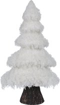 Kerstboom 43 cm glitter wit