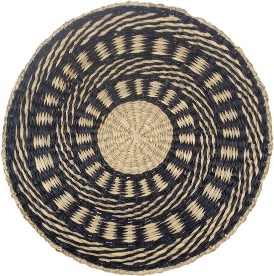 zeegras placemat rond handgemaakt