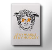 Versace - Stay Humble - Canvas Schilderij -  Museum Kwaliteit - 60x90