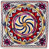 Kussenhoes| multikleur | india fire love| handgemaakt | set van 2 - 45 cm x 45 cm