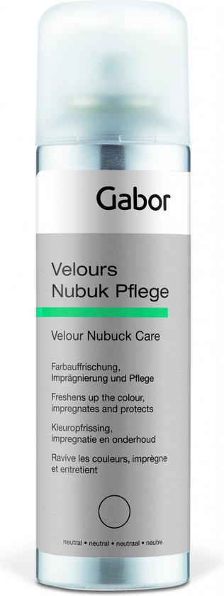 Gabor Suede Nubuck Velours onderhoud spray - Zwart - spuitbus kleur hersteller opfrisser van goede kwaliteit