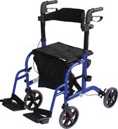 Rollator et fauteuil roulant Aidapt Duo Deluxe Blue