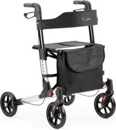 MultiMotion Double Lichtgewicht rollator, Dubbel Opvouwbaar - Zilver