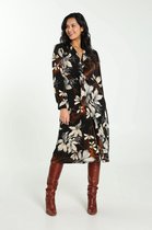 Cassis Dames Hemdjurk met bloemenprint - Jurk - Maat 46