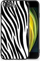 Smartphone Hoesje iPhone 7/8/SE 2020/2022 Trendy Telefoonhoesjes met Zwarte rand Zebra