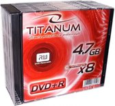 DVD + R TITANUM 4.7GB X8 - SLIM HOESJE 10 STUKS.