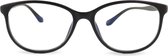 Montour Bril - Zonder Sterkte - Olly - Ovaal - Model - Zwart - Met Brillenhoes en -doek