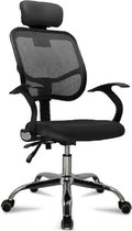 Vicerr Ergonomische Bureaustoel - Gaming Stoel - Bureaustoelen Voor Volwassenen - Kantoorartikelen - Kantoorstoel -  Op wieltjes - Zwart
