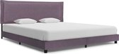 Decoways - Bedframe stof taupe 160x200 cm