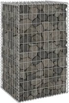 Decoways - Schanskorfmuur met deksels 60x50x150 cm gegalvaniseerd staal