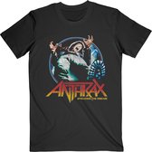 Anthrax Heren Tshirt -S- Spreading Vignette Zwart