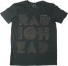 Radiohead - Debossed Note Pad Heren T-shirt - 2XL - Zwart